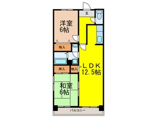 ハイデ上町の物件間取画像